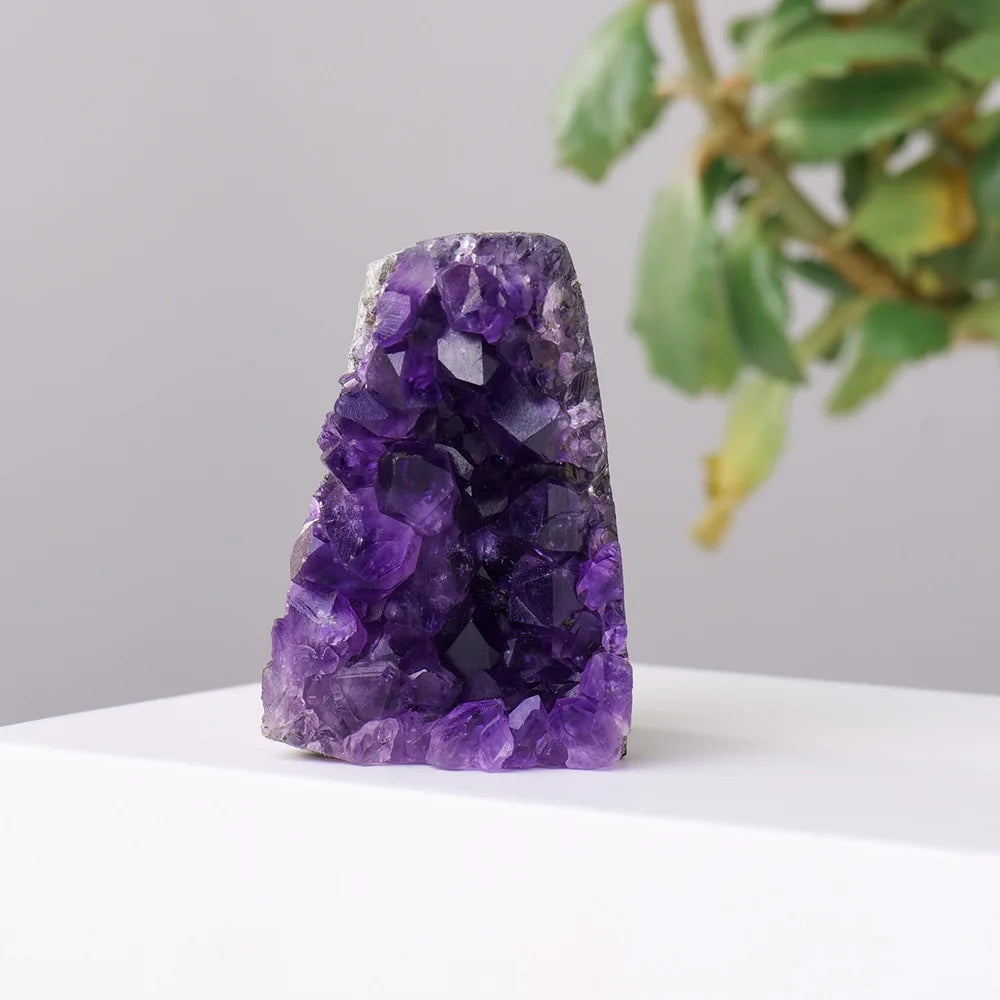 100% Natural Stone Amethyst Cluster Purple Quartz Crystal Geode Irregular Point Wand Energy Healing Mineral Rock Specimen