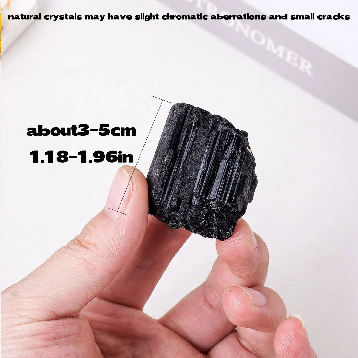 1pc Natural Black Tourmaline Jet Stones Raw Ore Irregular Crystals Divination Mineral Specimen Eliminate Magnetism