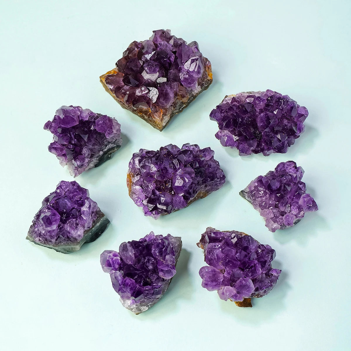 1PC Amethyst Cluster Natural Raw Amethyst Geode Rock Crystal Healing Stones Witchcraft Gemstone Specimen