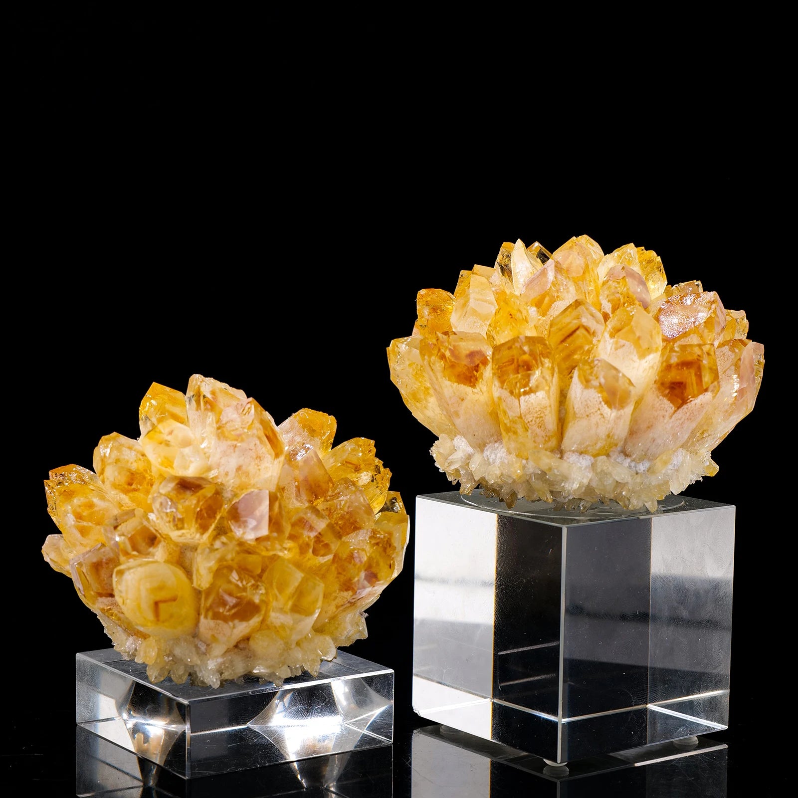 1PC  Natural Crystal Cluter Yellow Phantom Quartz Citrine Mineral Specimen Healing Stone Home Decorative Ornaments