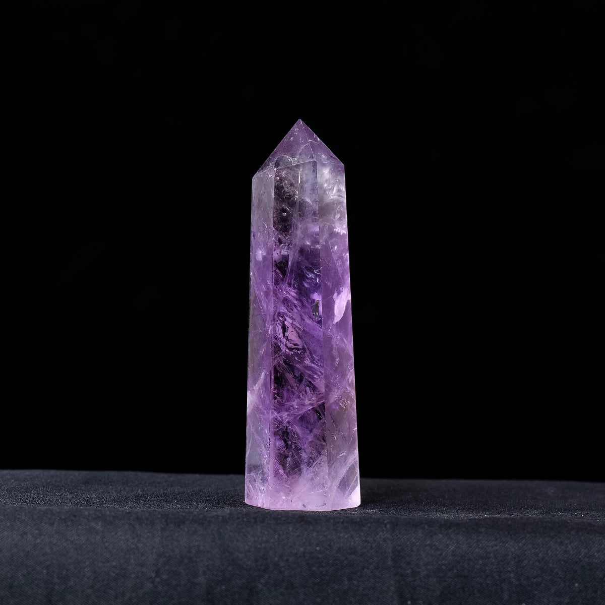 1PC Natural Amethyst Crystal Point Healing Crystals Wands Tower Reiki Energy Balancing Meditation Therapy Gemstones Decoration