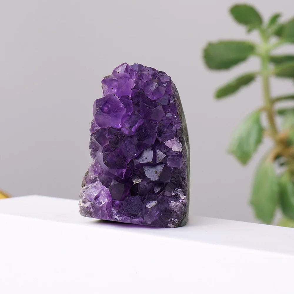 100% Natural Stone Amethyst Cluster Purple Quartz Crystal Geode Irregular Point Wand Energy Healing Mineral Rock Specimen