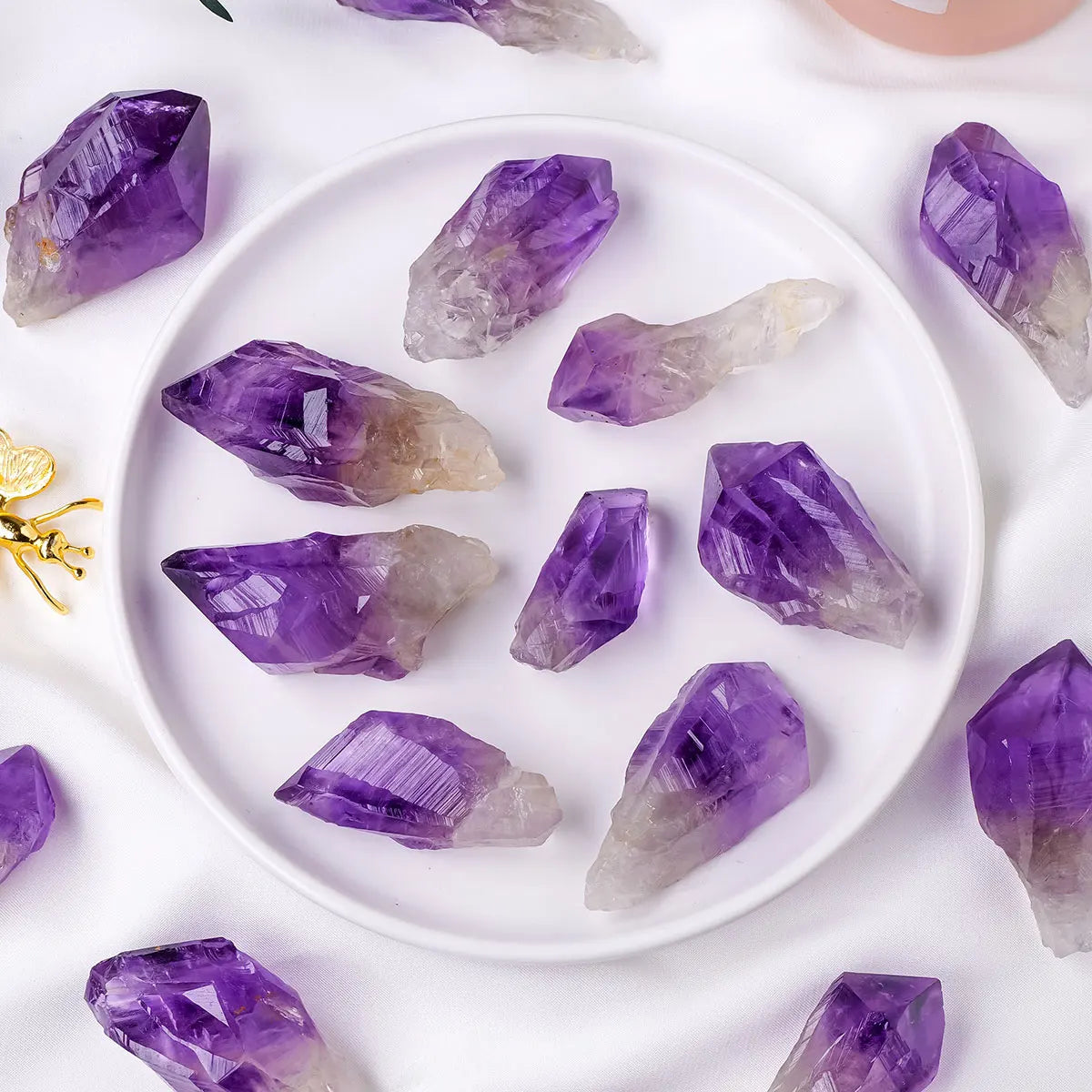 1pc Natural Purple Quartz Crystal Stones Amethyst Flowers Irregular Rough Stones Raw Crystal Rock for Wicca