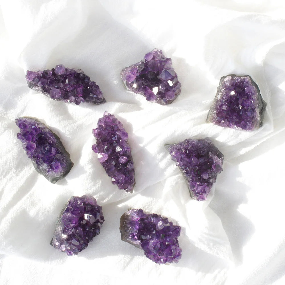 Uruguay Natural Crystal Raw Stone Energy Purple Quartz Healing Gemstone Amethyst Cluster Crystal Cave Home Decoration