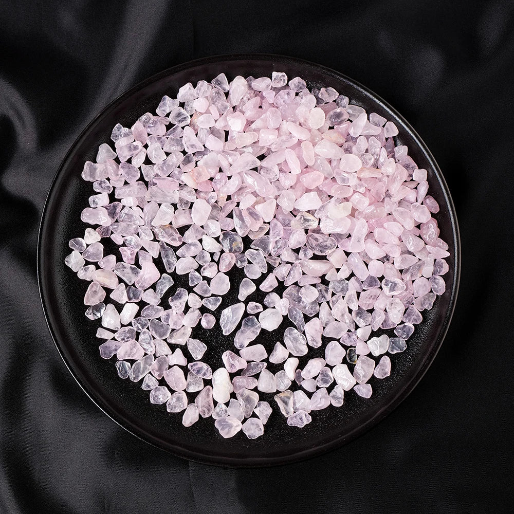 50g/bag Natural Stones Rose Quartz Material Crystal Gravel Stone Chips Ore Minerals Reiki Specimen Gemstones Aquarium Decoration