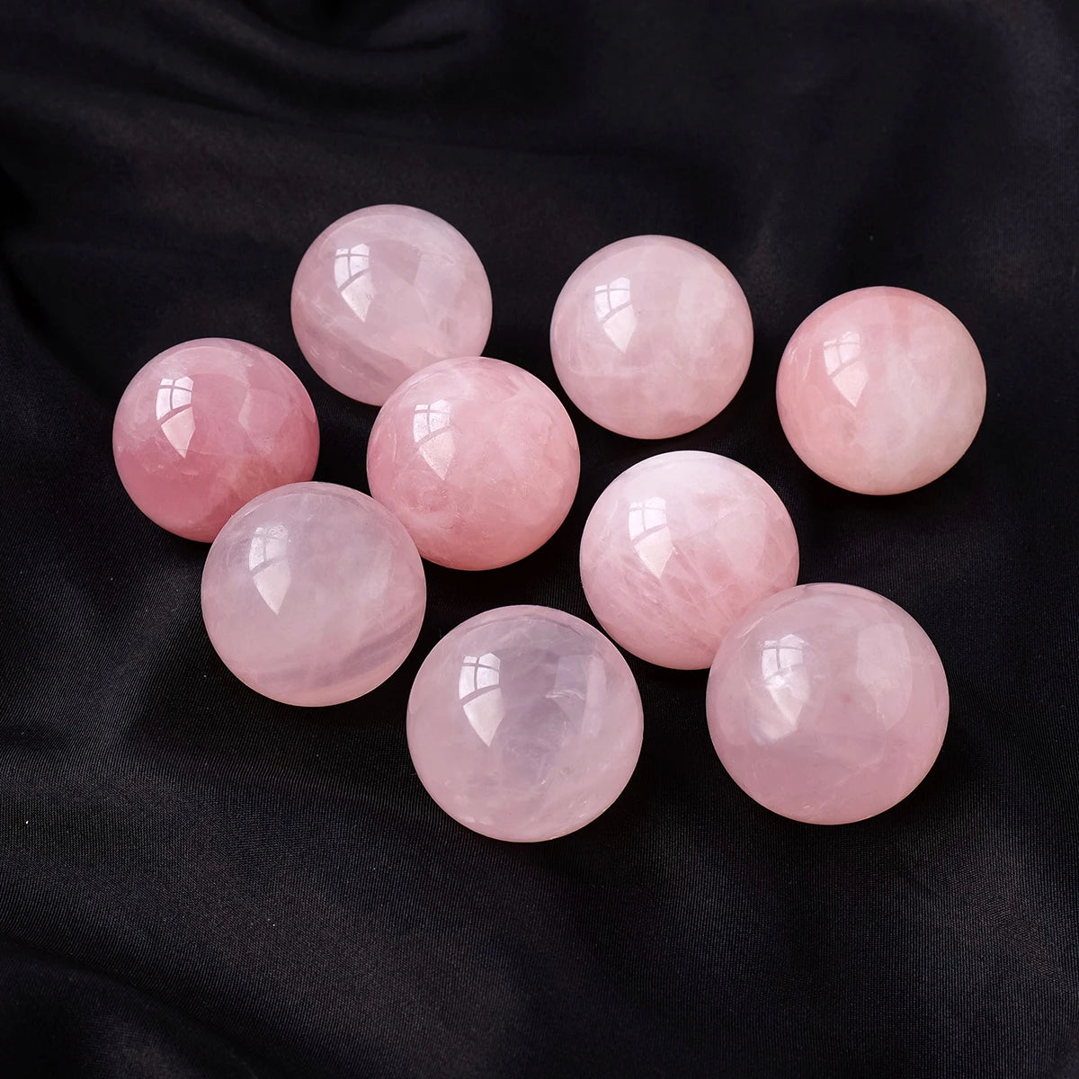 1PC Natural Pink Crystal Ball Rose Quartz Magic Sphere Polishing Mineral Reiki Ball Massage Treatment Stone Home Decoration