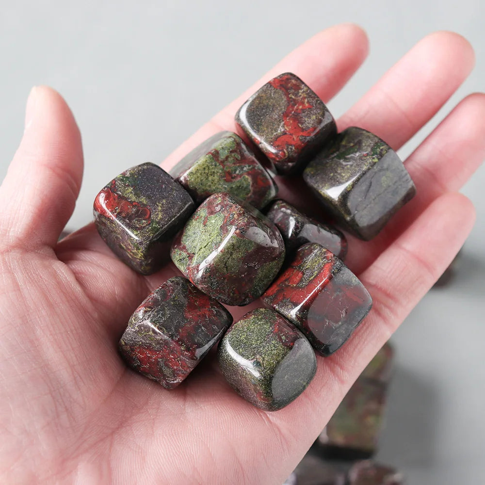 50g/bag Natural Dragon Blood Stone Cube Health Energy Crystal Cube DIY Jewelry Decoration Accessories