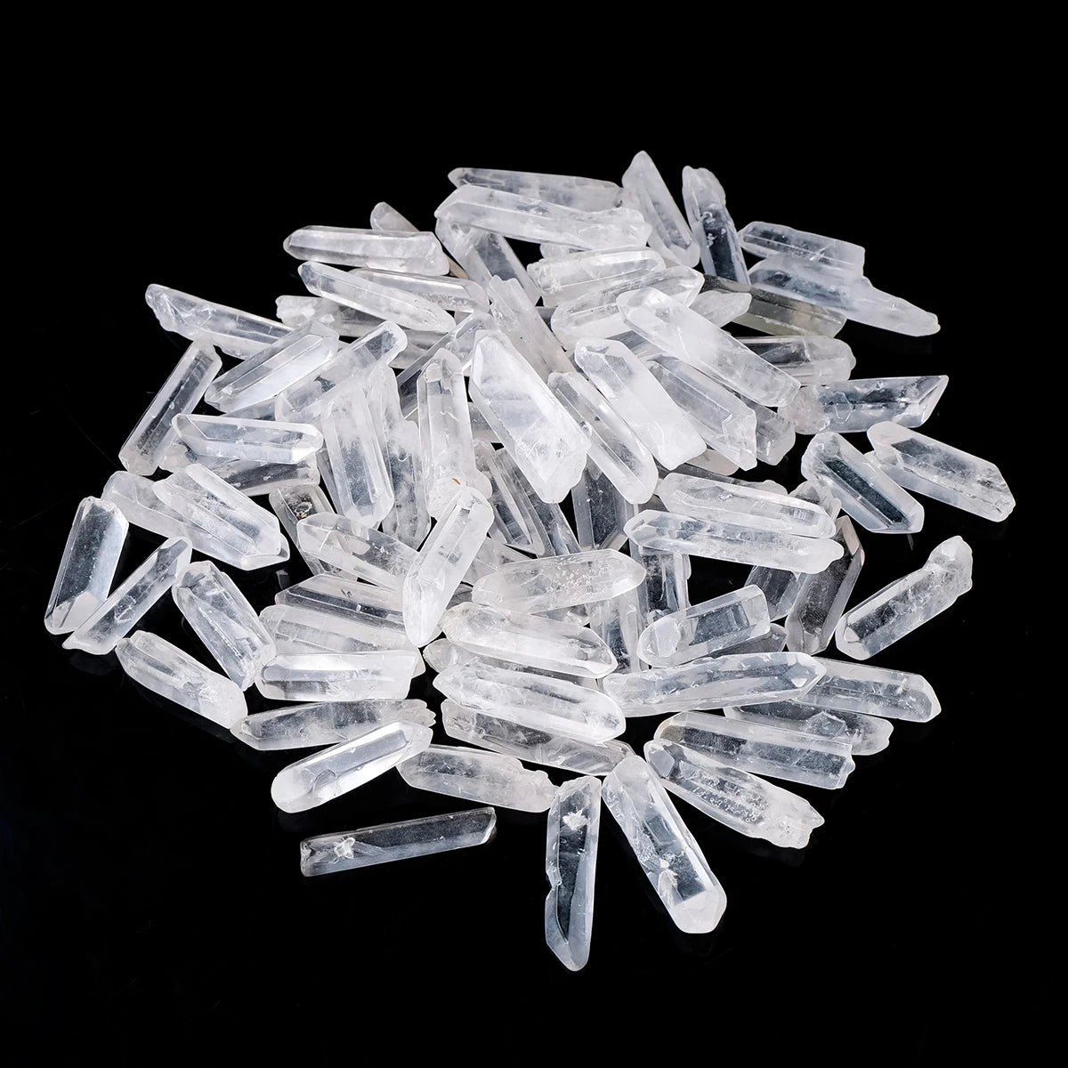 50G/BAG Natural White Crysta Point Clear Quartz  Healing Energy Stone Reiki Aquarium Home Room Decor DIY