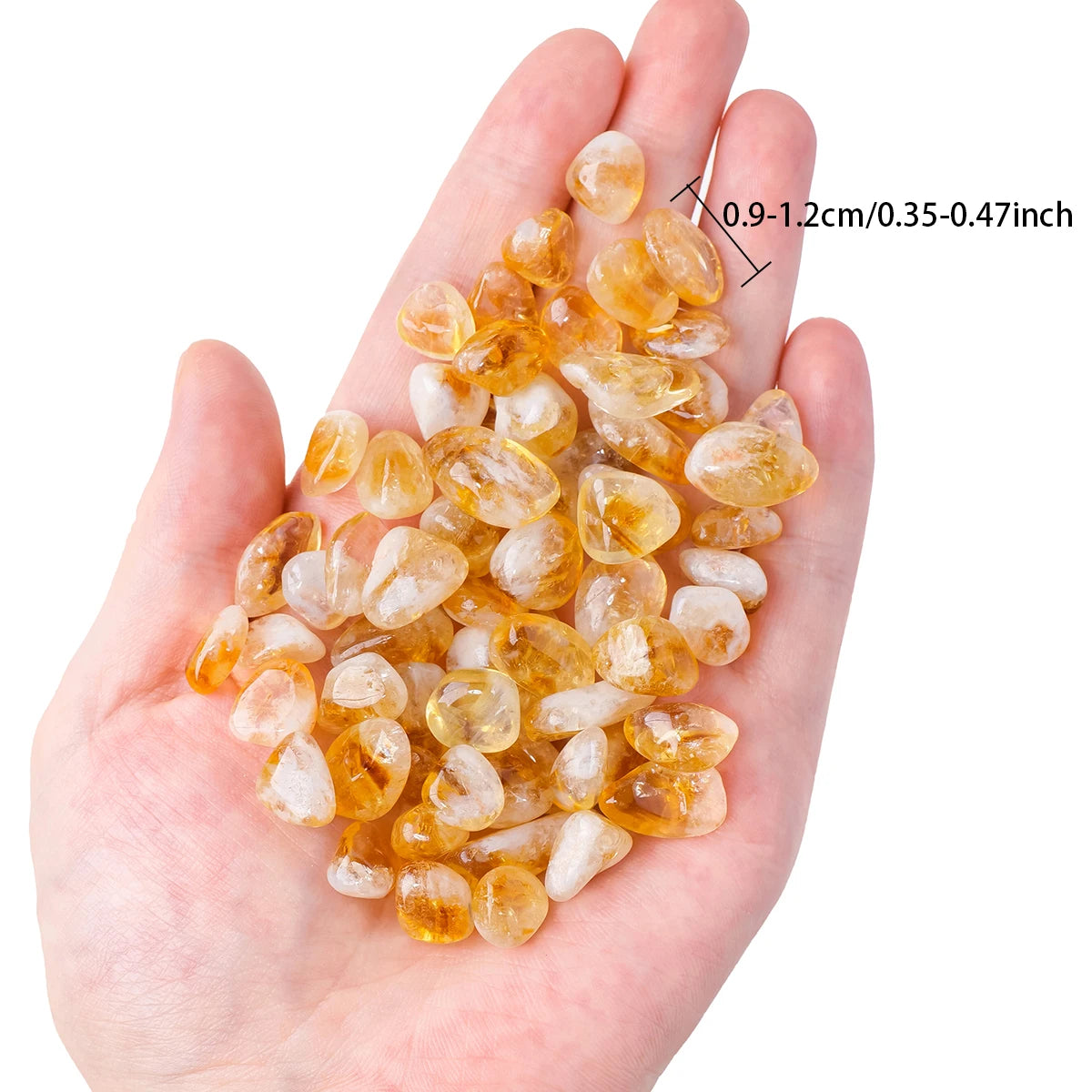 50g/bag Natural Stones Citrine Material Crystal Gravel Stone Chips Ore Minerals Reiki Specimen Gemstones Aquarium Decoration