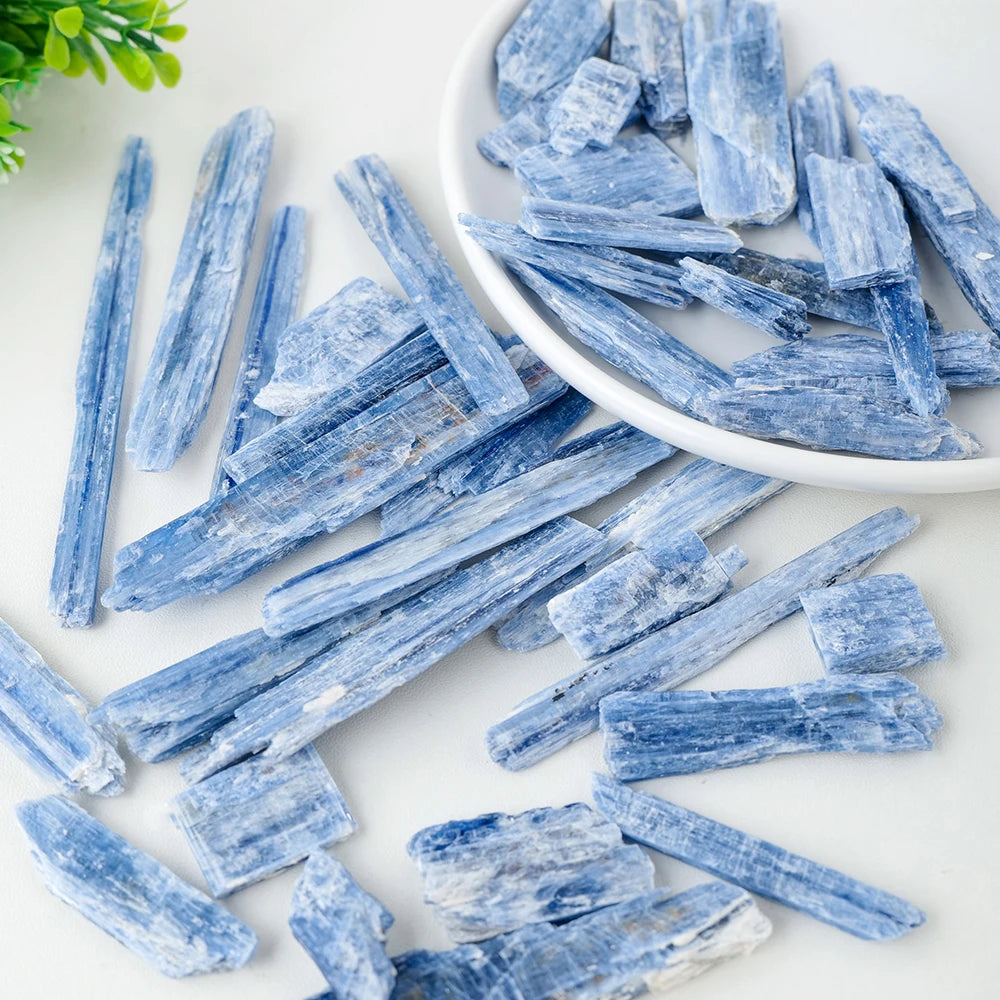 50g/bag Wholesale Natural Mineral Kyanite Crystal Specimen Stone Raw Blue Calcite Gemstone Chip For Reiki