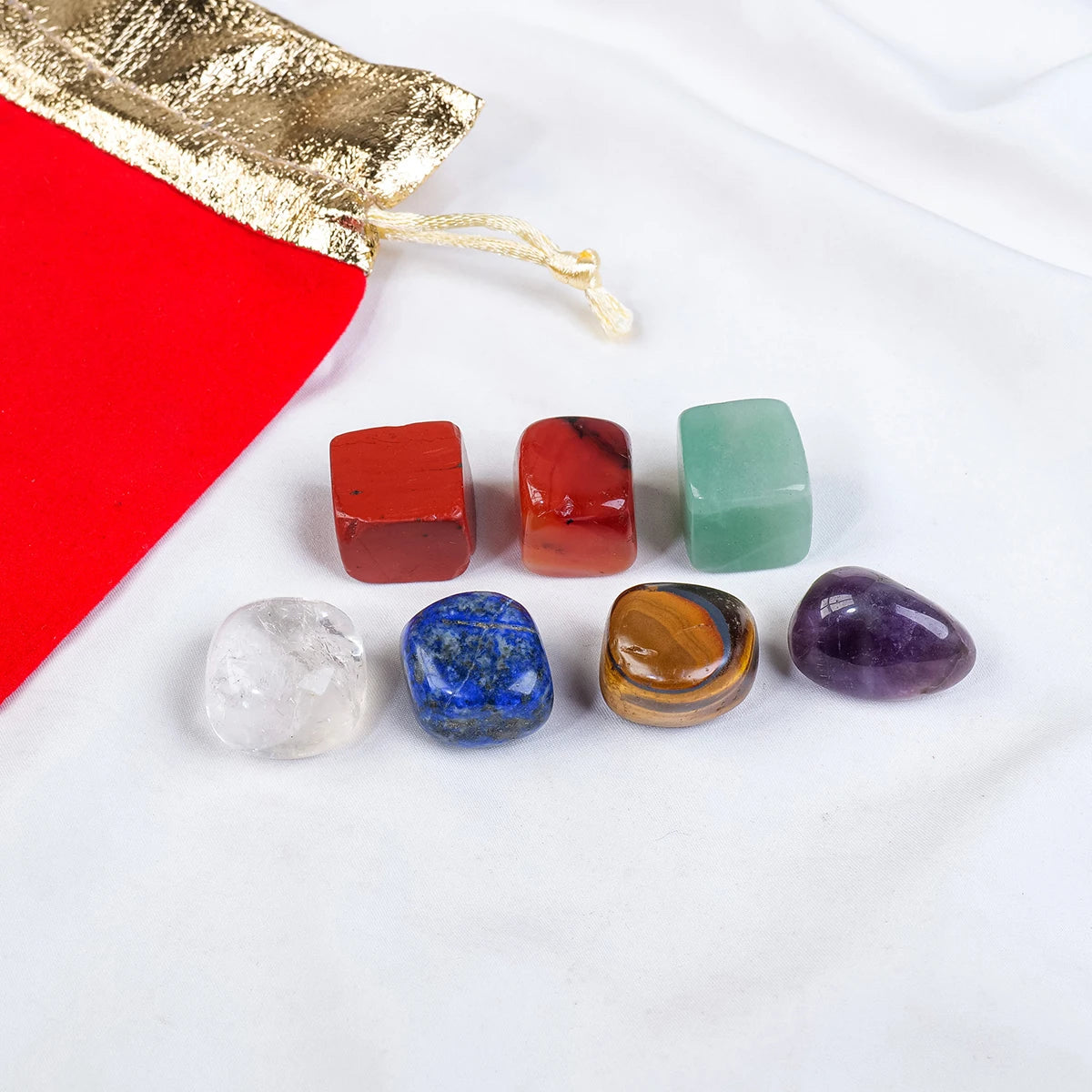 1PC Natural Crystal Healing Gem 7 Chakra Set Tumbled Stones Yoga Meditation Mental Relaxation Gemstone Energy Gifts