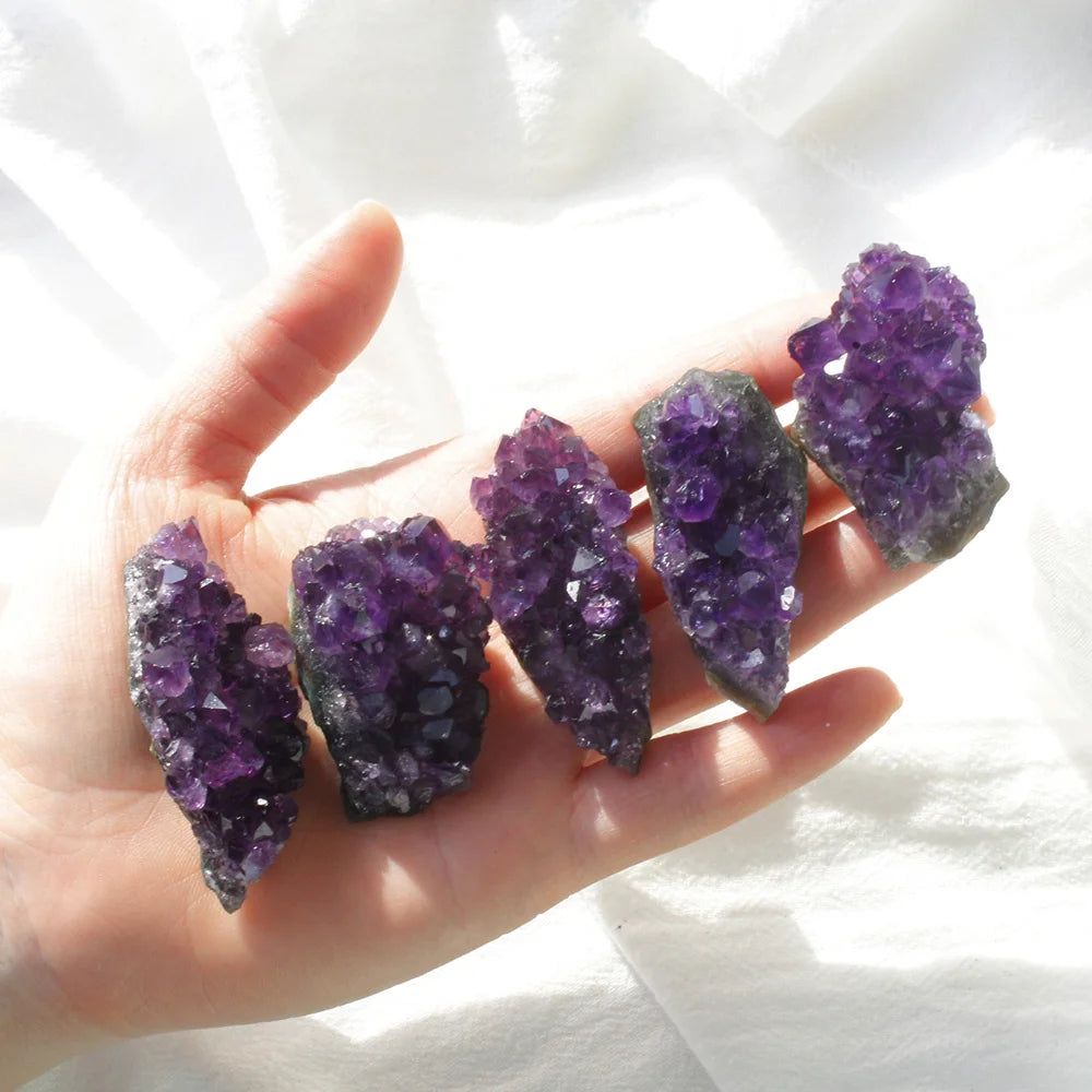 Uruguay Natural Crystal Raw Stone Energy Purple Quartz Healing Gemstone Amethyst Cluster Crystal Cave Home Decoration