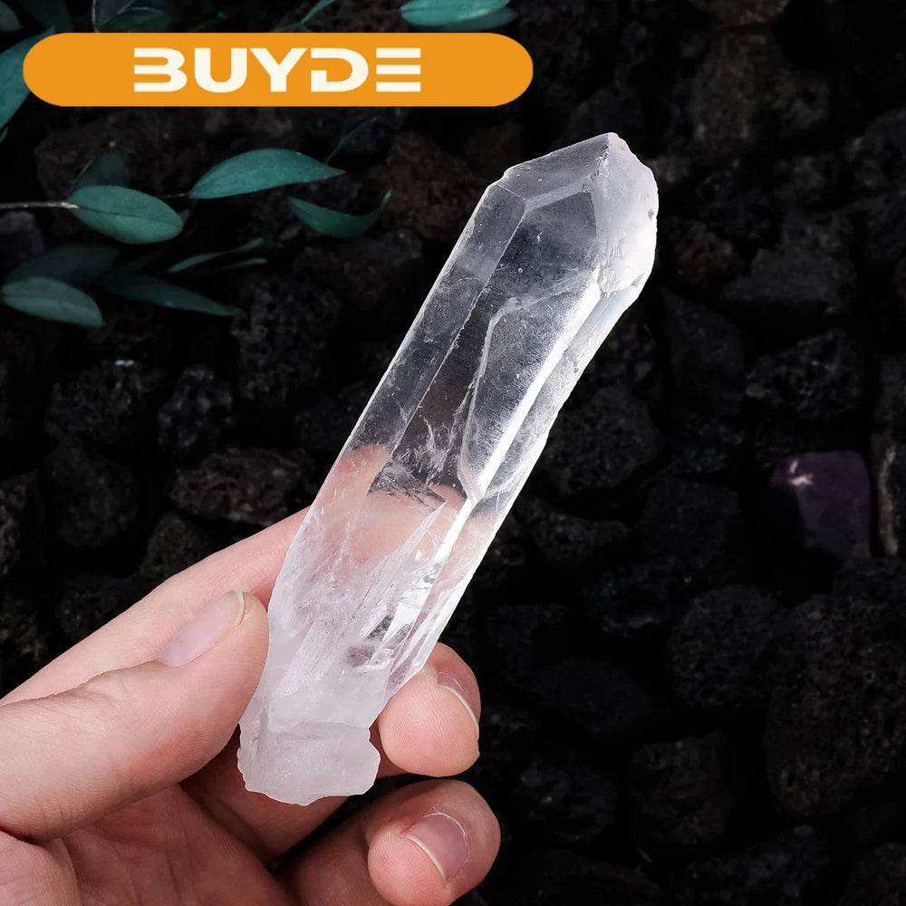 1PC Natural Crystal Clear Quartz Single Crystal DIY Jewelry Accessories Decorative Ornament Holiday Party Gifts