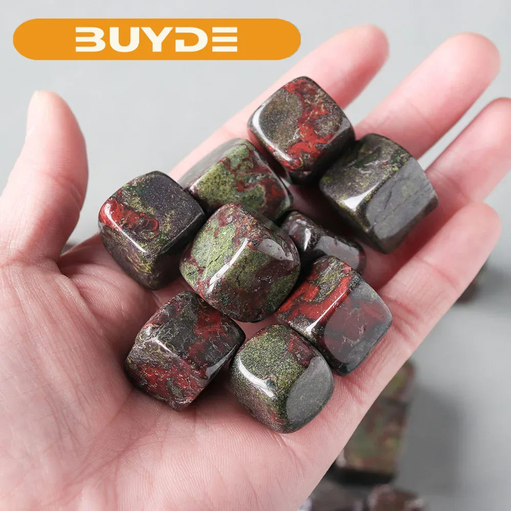 50g/bag Natural Dragon Blood Stone Cube Health Energy Crystal Cube DIY Jewelry Decoration Accessories