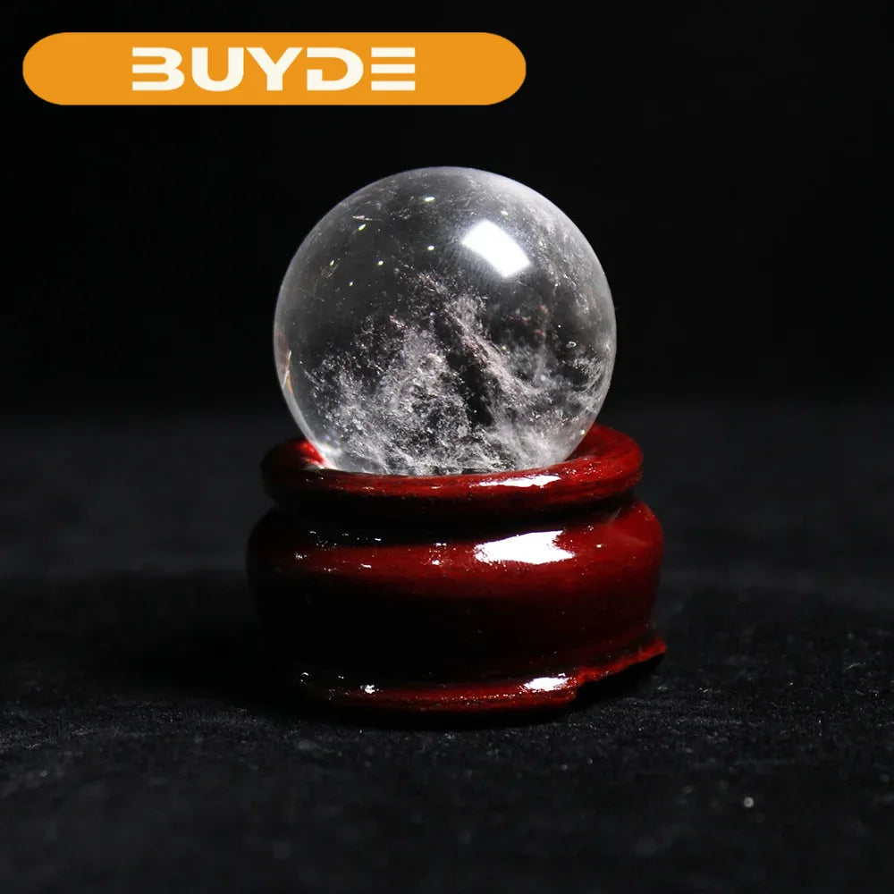 Natural Clear Quartz Crystal Sphere Balls Sphere white Crystal Ball Home Decoration Craft FengShui Photography Gift